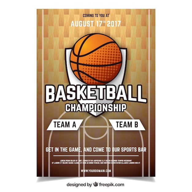 Basketball poster design