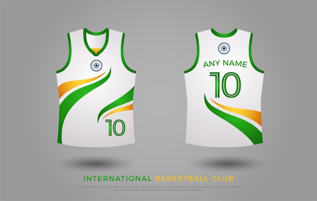 green and white basketball jersey