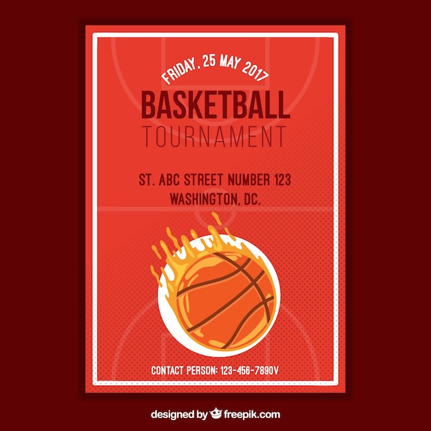 Basketball tournament brochure