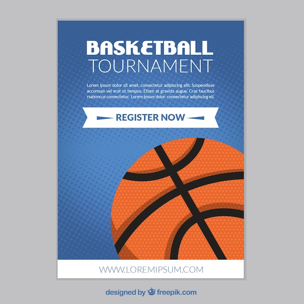 Basketball tournament brochure