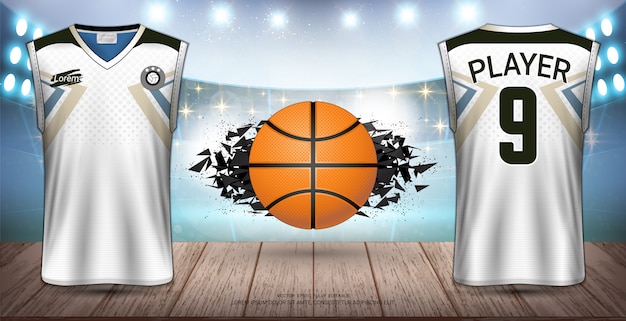 Download Basketball uniform & jersey design. | Premium Vector