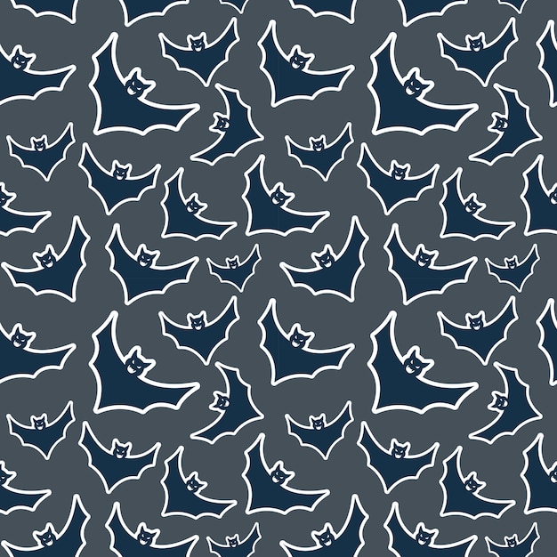 Premium Vector | Bat halloween pattern