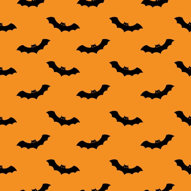 Premium Vector | Bat seamless pattern.halloween party concept