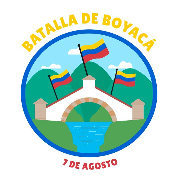 Free Vector Batalla De Boyaca Illustration