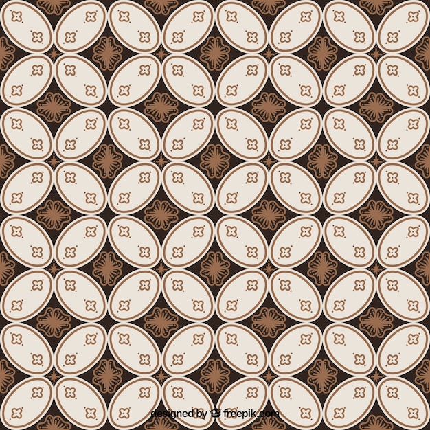  Batik  background of vintage geometric shapes Vector  Free  