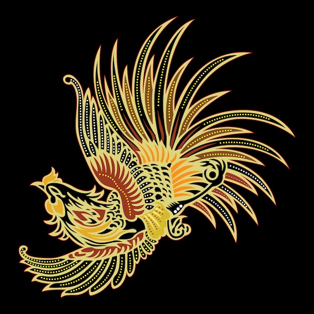 Premium Vector | Batik bird