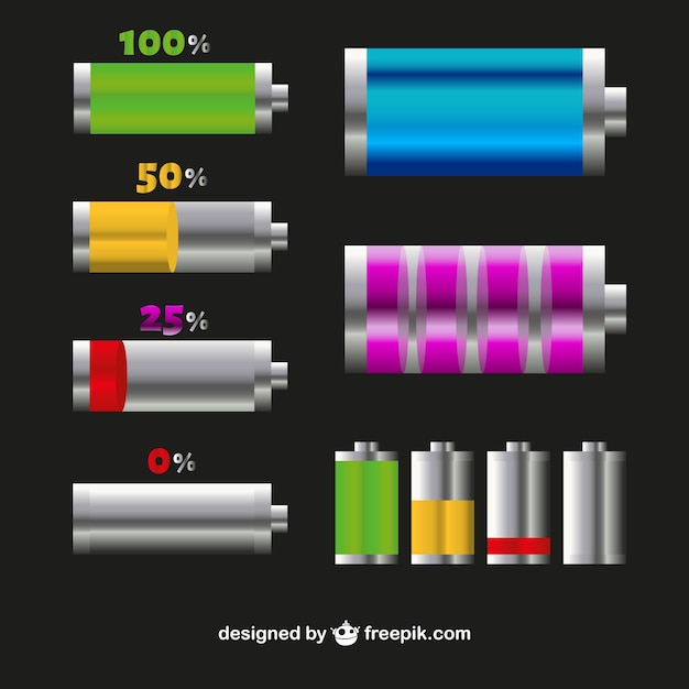 car battery indicator no color