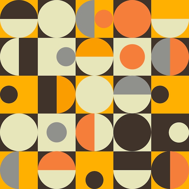 Bauhaus abstract memphis background | Premium Vector