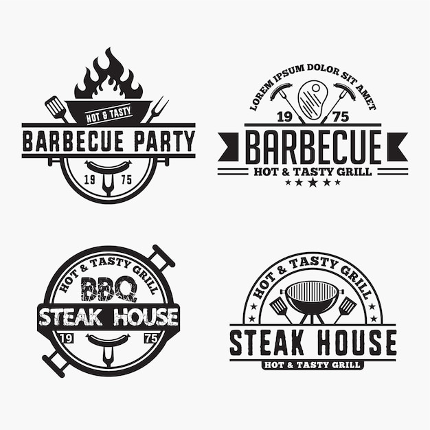Download Free Bbq Logos Badges Premium Vector Use our free logo maker to create a logo and build your brand. Put your logo on business cards, promotional products, or your website for brand visibility.