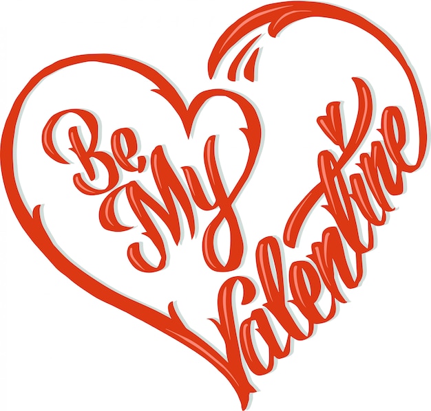 Premium Vector | Be my valentine