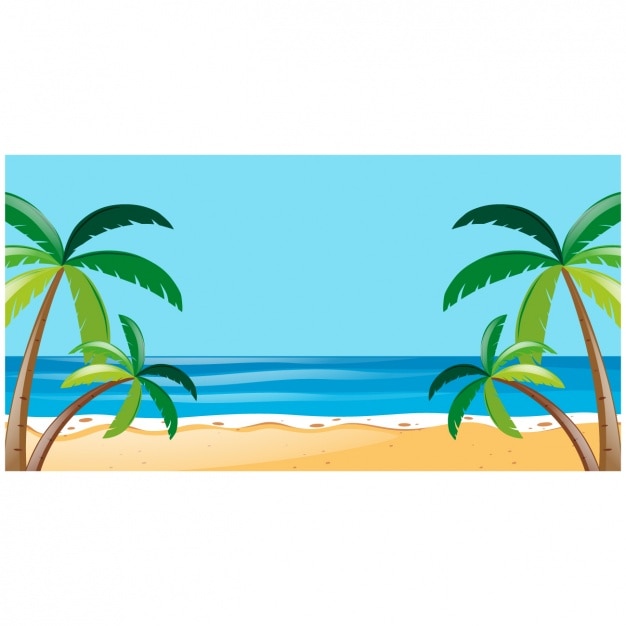 Free Vector | Beach background design