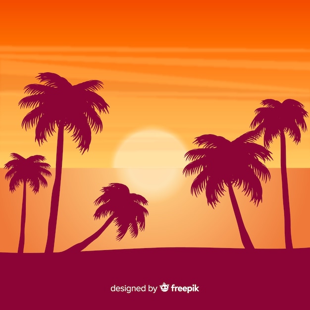 Beach background | Free Vector