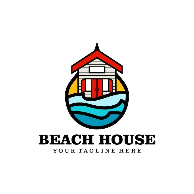 Download Free Beach House Logo Premium Vector Use our free logo maker to create a logo and build your brand. Put your logo on business cards, promotional products, or your website for brand visibility.