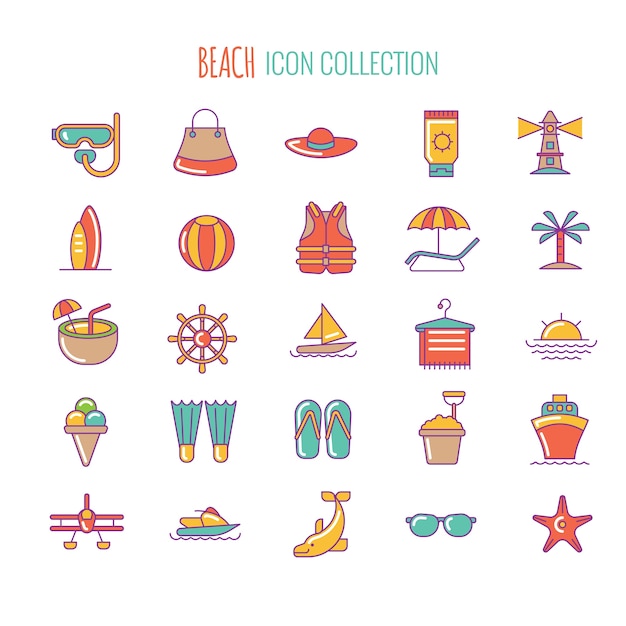 Premium Vector | Beach icon