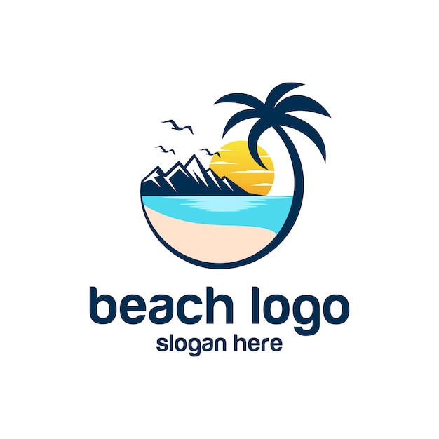 Download Free Beach Logo Vectors Premium Vector Use our free logo maker to create a logo and build your brand. Put your logo on business cards, promotional products, or your website for brand visibility.