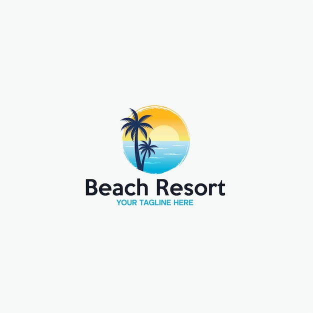 Premium Vector | Beach logo