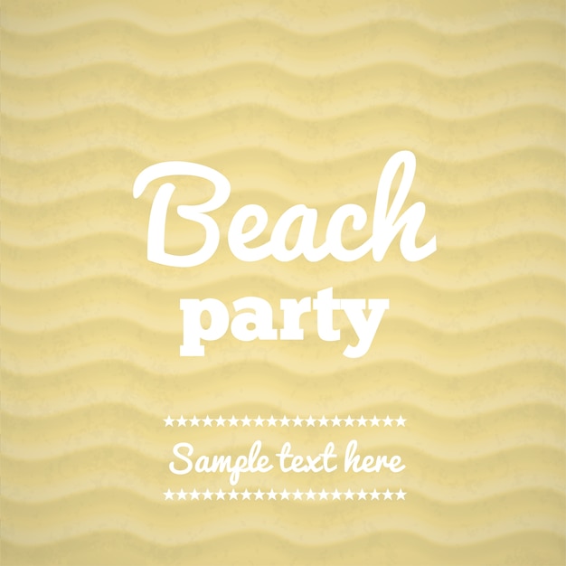 Beach party template
