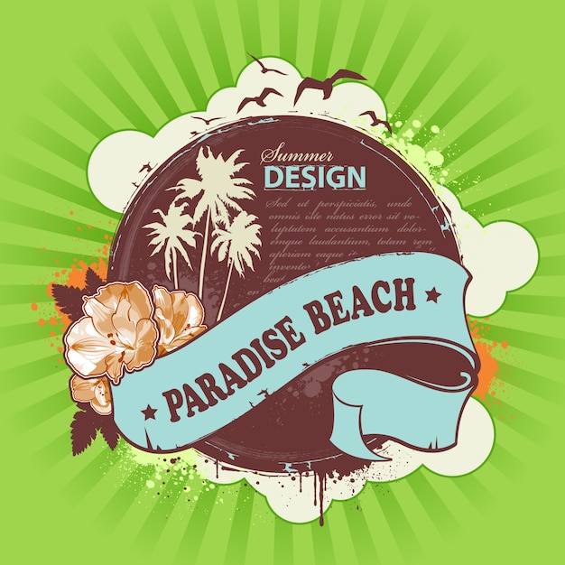 Beach poster design