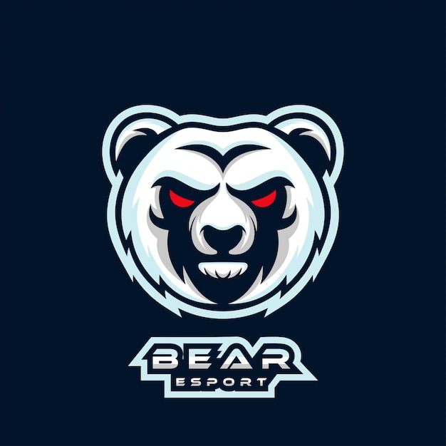 Premium Vector | Bear esport logo design