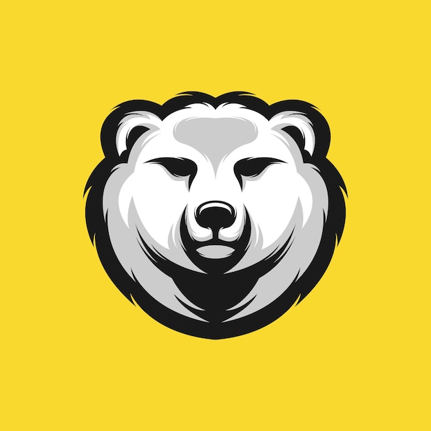 Bear head design illustration Vector | Premium Download