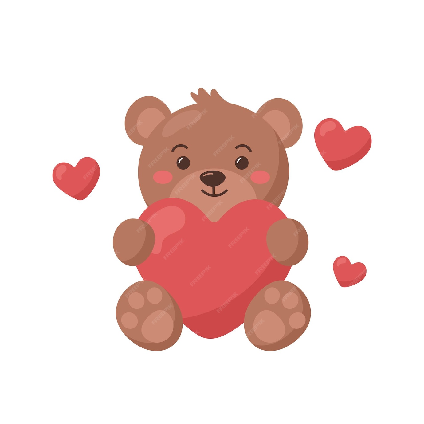 Premium Vector | Bear_heart