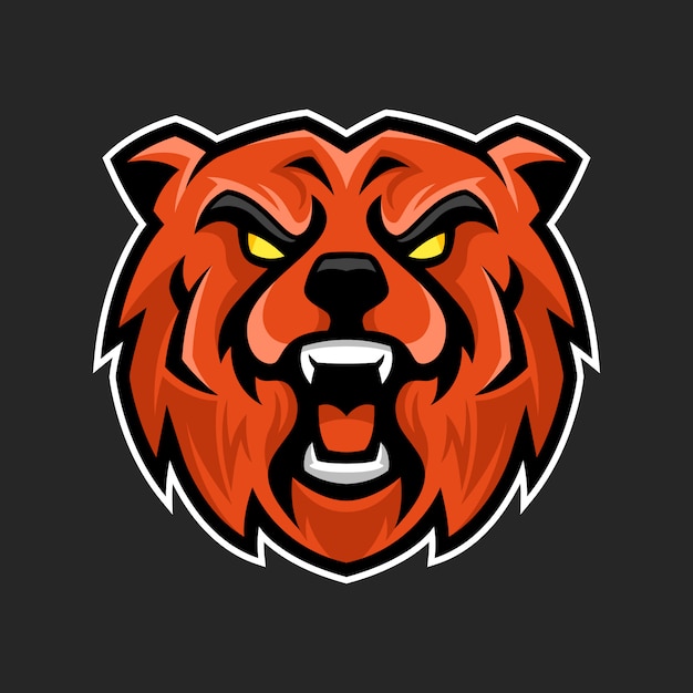 Premium Vector | Bear mascot logo