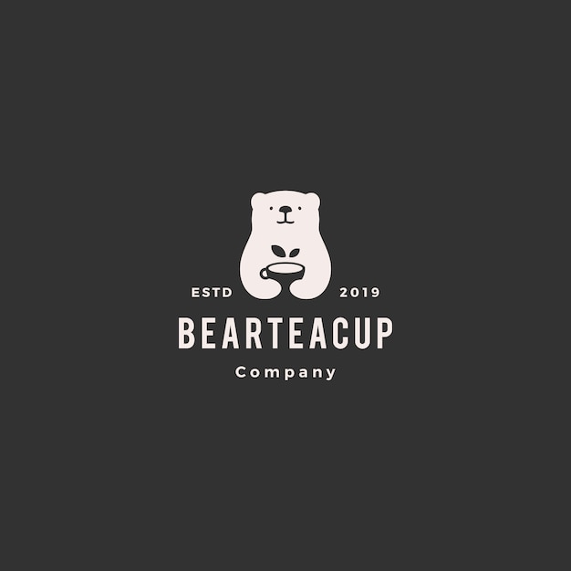 Download Free Bear Tea Cup Logo Premium Vector Use our free logo maker to create a logo and build your brand. Put your logo on business cards, promotional products, or your website for brand visibility.