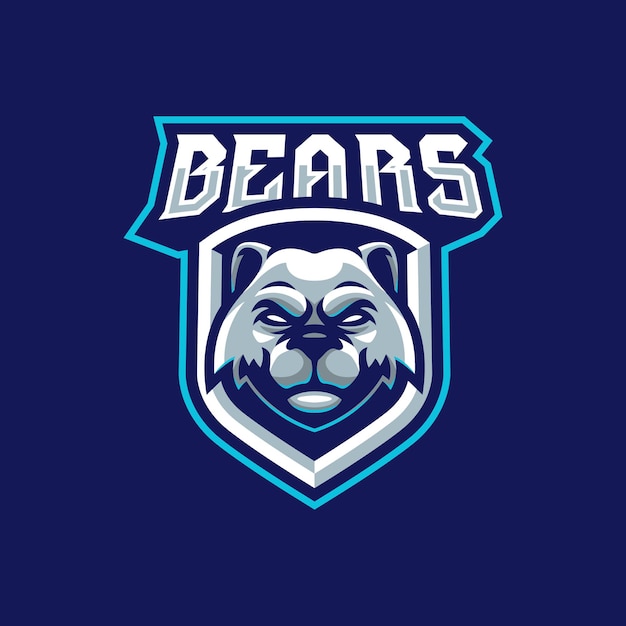 Premium Vector | Bears mascot logo design