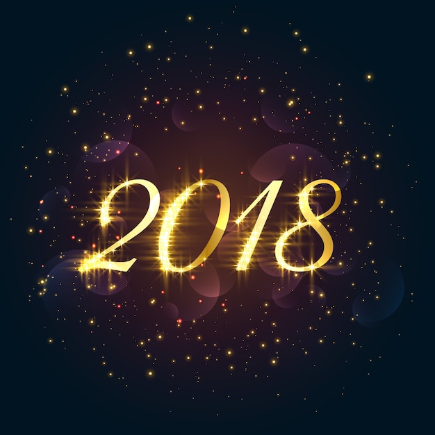 Beautiful 2018 sparkles new year\
background