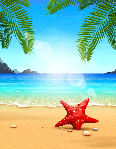 Download Free Vector | Beautiful beach design