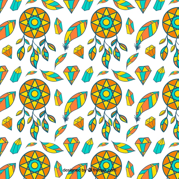 Beautiful boho pattern | Free Vector