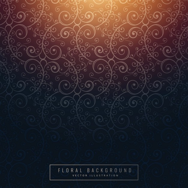 Free Vector | Beautiful brown floral background