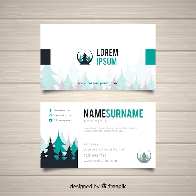 Download Free Download Free Beautiful Business Card Template With Nature Design Use our free logo maker to create a logo and build your brand. Put your logo on business cards, promotional products, or your website for brand visibility.