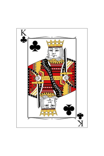 King of clubs card image