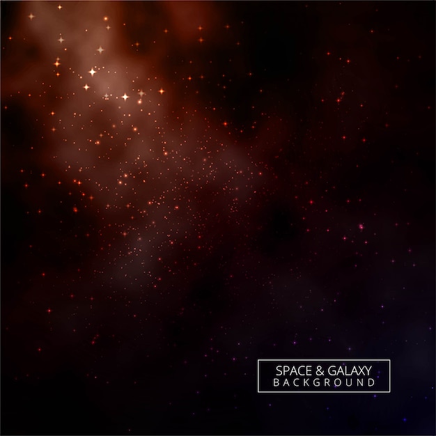 Beautiful Dark Galaxy Background Vector Premium Vector