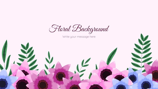 Premium Vector Beautiful Editable Floral Frame Background Template