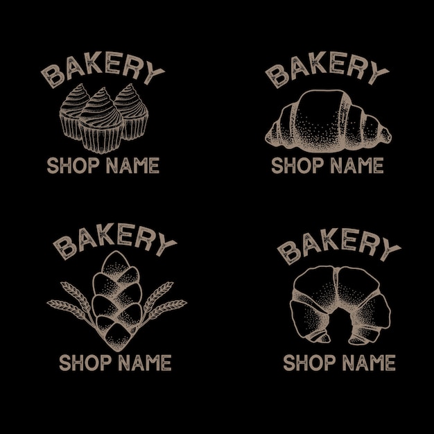Premium Vector | Beautiful elegant bakery bread logo editable template