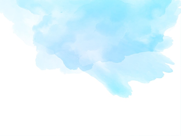 Free Vector Beautiful Elegant Blue Watercolor Texture Background