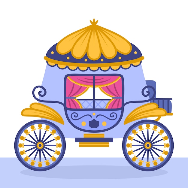 Download Beautiful fairytale cinderella carriage | Free Vector