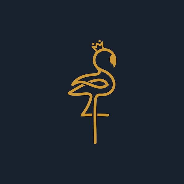 Download Free Beautiful Flamingo Queen With A Simple Line Design Style Premium Use our free logo maker to create a logo and build your brand. Put your logo on business cards, promotional products, or your website for brand visibility.