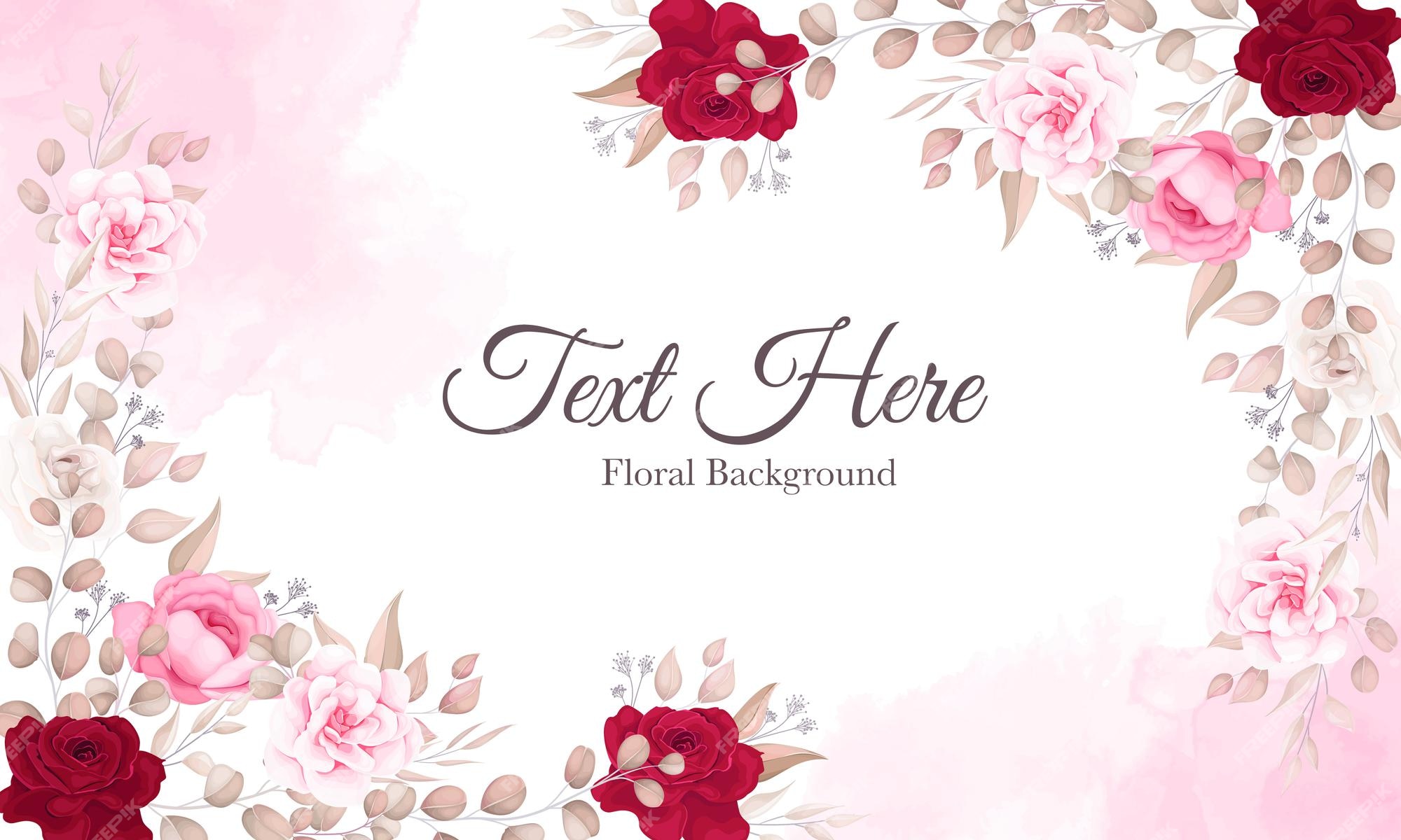 Premium Vector | Beautiful floral background with soft floral ornament