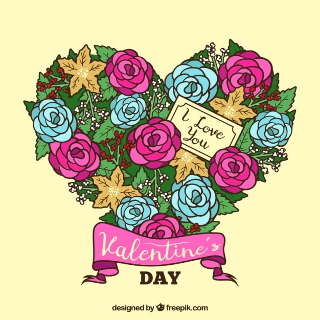 Beautiful floral decoration for valentine\'s\
day