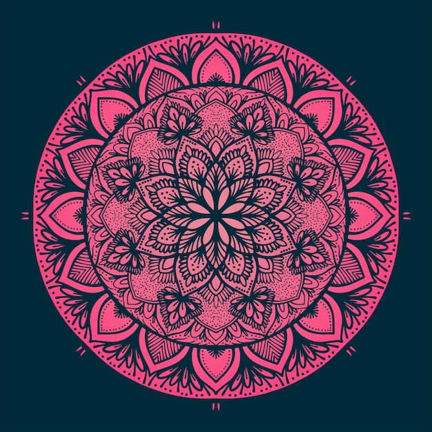 Premium Vector | Beautiful floral mandala art with indian style