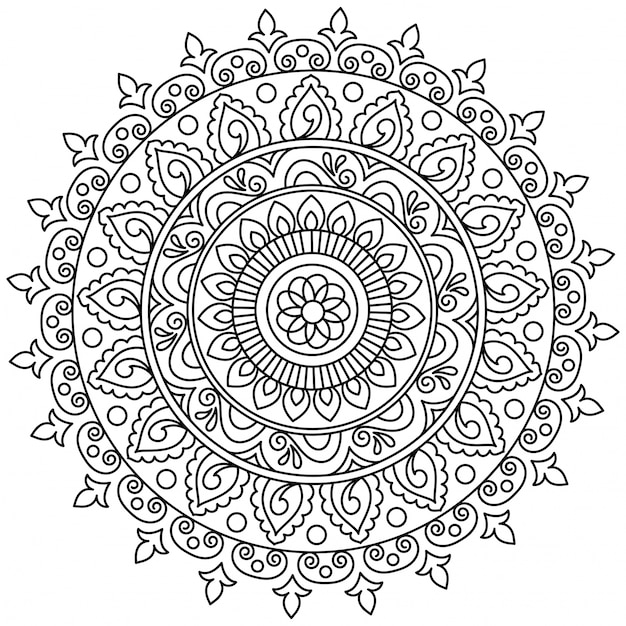 E Circle Mandala Art