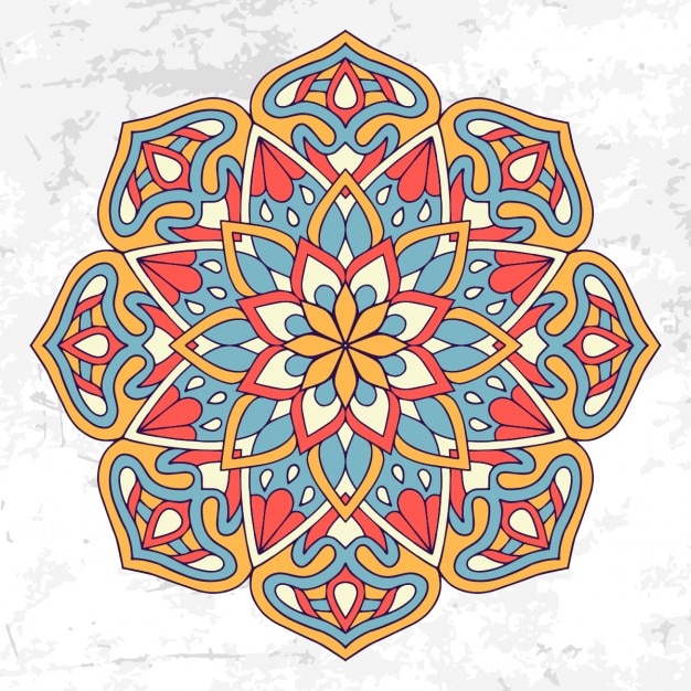 Download Free Vector | Beautiful floral mandala