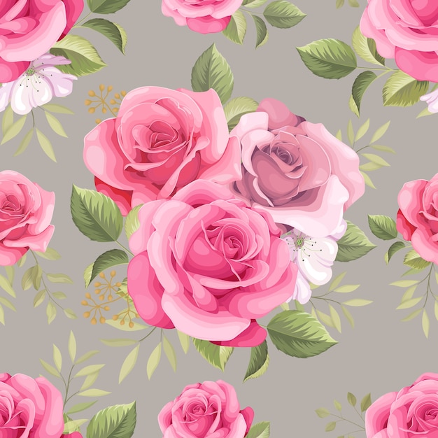 Premium Vector | Beautiful floral seamless pattern design