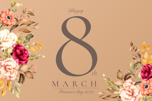 Free Vector Beautiful Floral Women S Day Background The day when all women are celebrated. beautiful floral women s day background