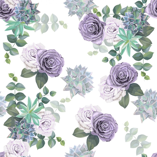 Premium Vector | Beautiful flower pattern