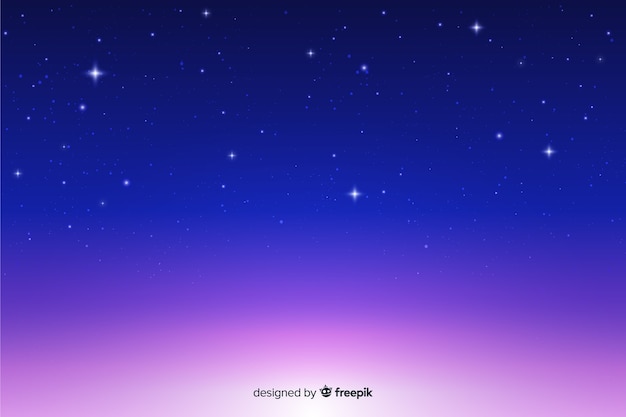 Free Vector | Beautiful Gradient Starry Night Background