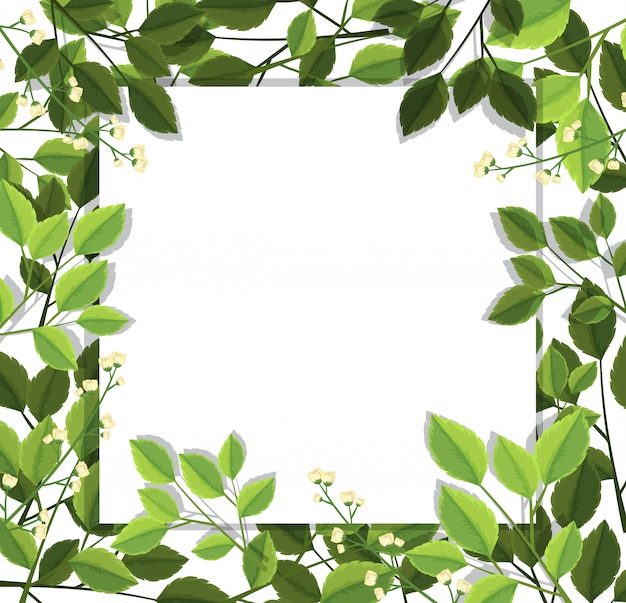 Premium Vector Beautiful Green Leaf Border